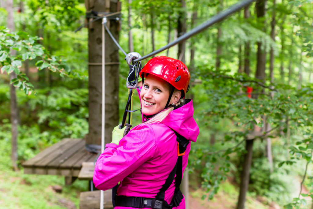 Outdoor adventure parks build self-confidence and self-esteem.