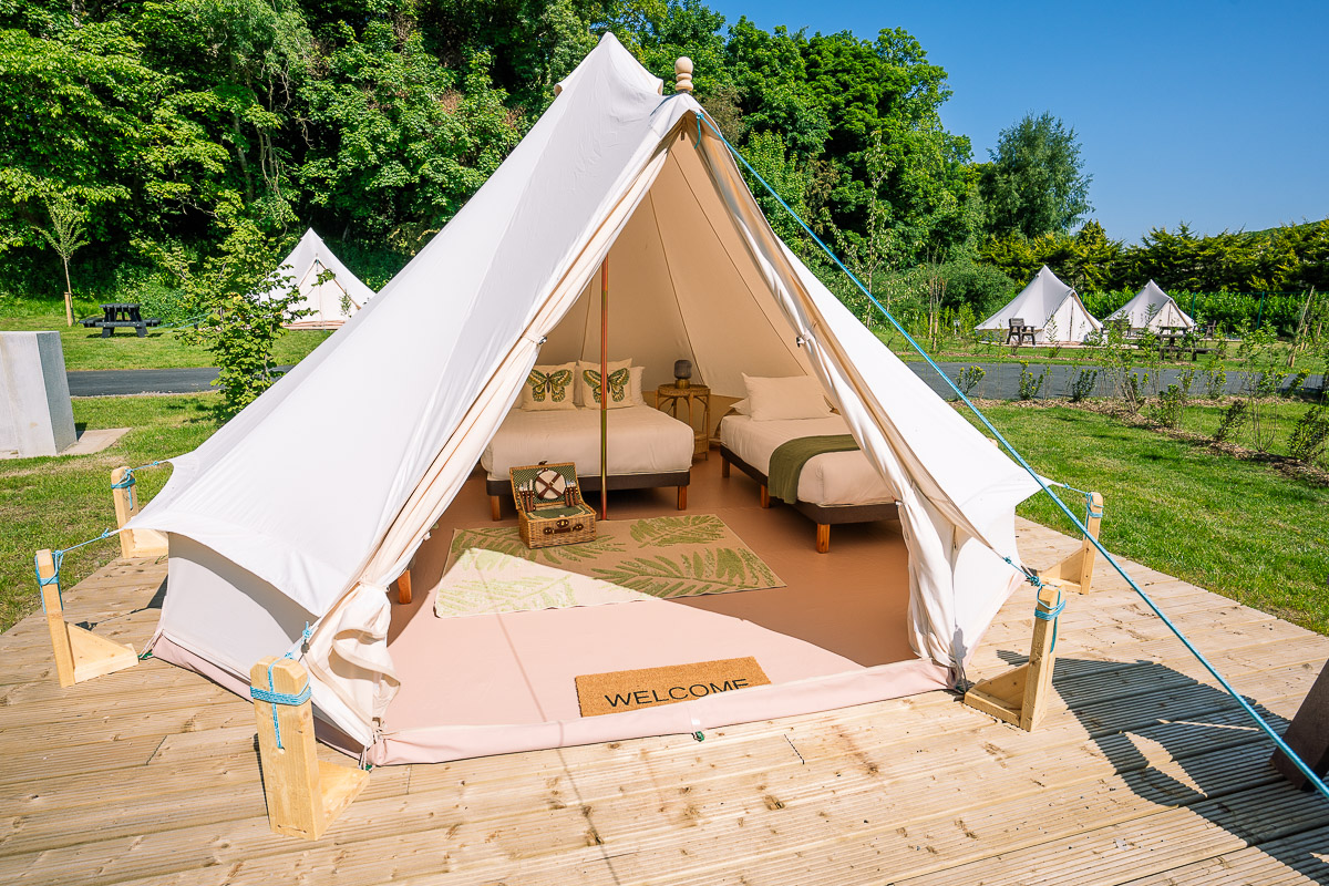 westport house glamping village tent interiors 14