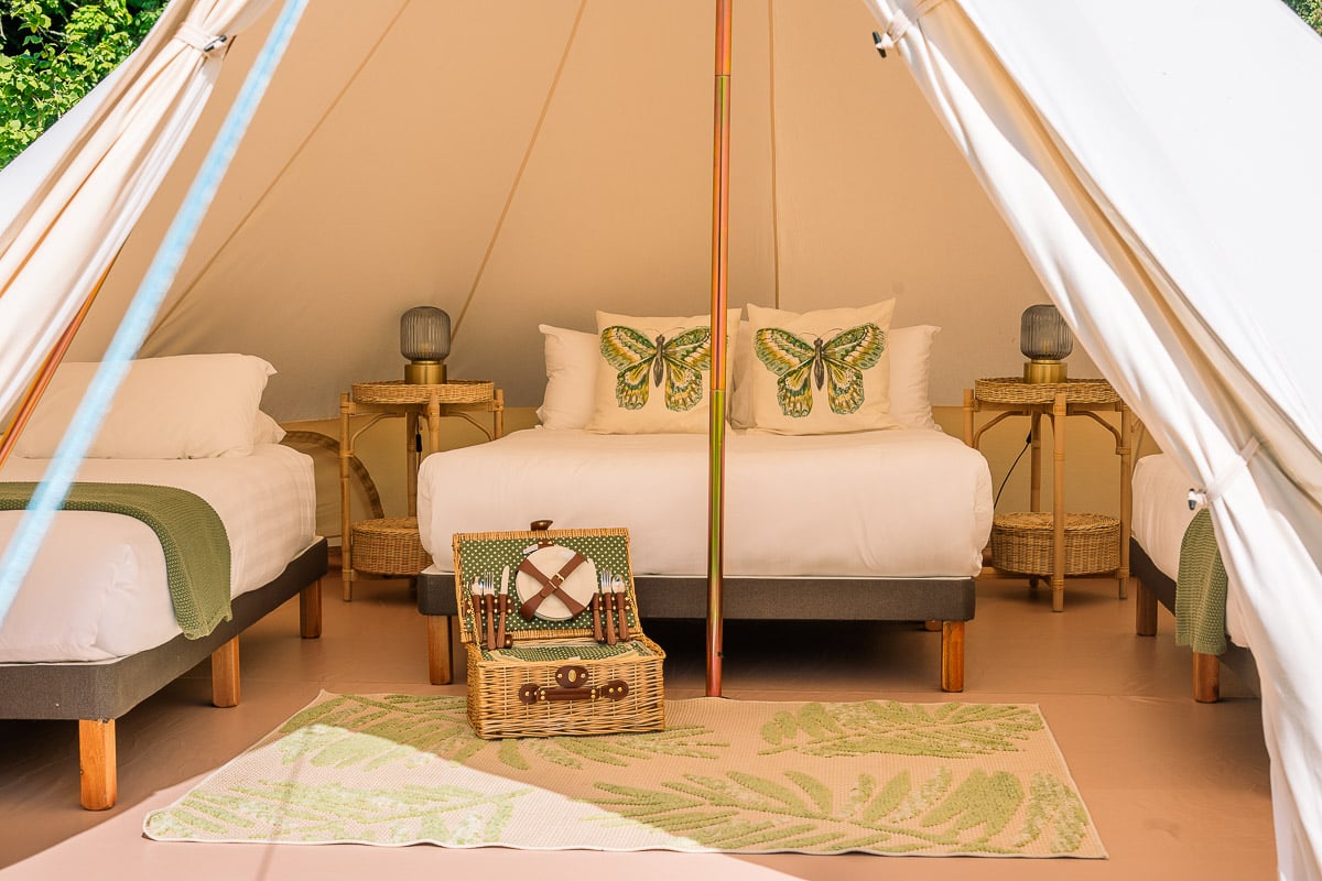 westport house glamping village tent interiors 4