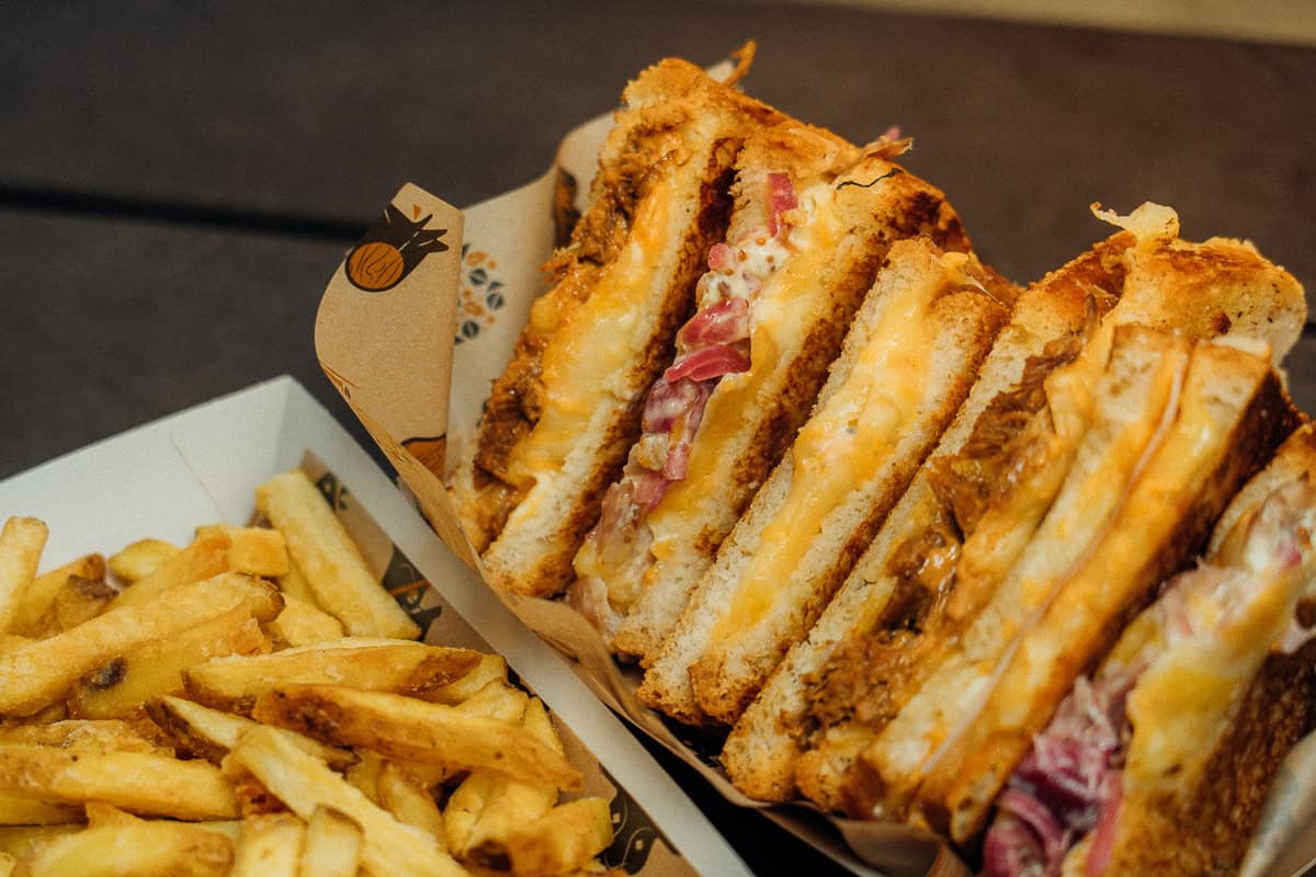 Indulge in the ultimate, cheesy toasted sandwich at the Toastie Food Truck, Westport Estate. 