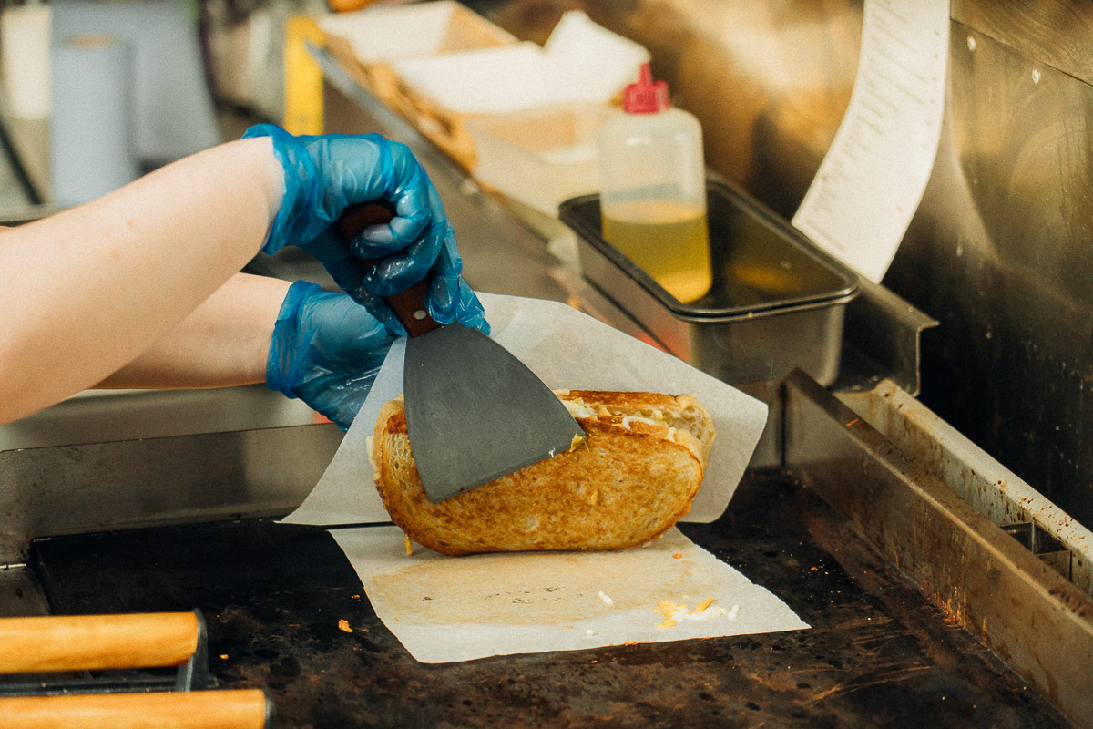 The Toastie Food Truck sourdough toasties are expertly crafted to achieve that perfect crispy, golden-brown crunch.